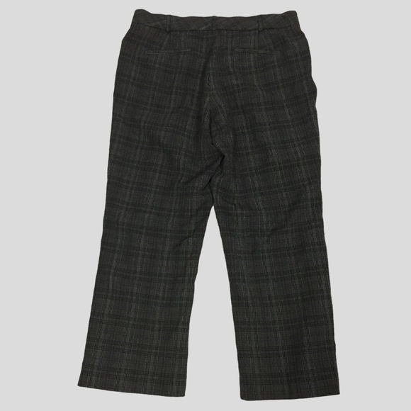 Dressbarn Grey Plaid Dress Pants Womens Plus 14W Straight Leg Office Trousers - Picture 2 of 11